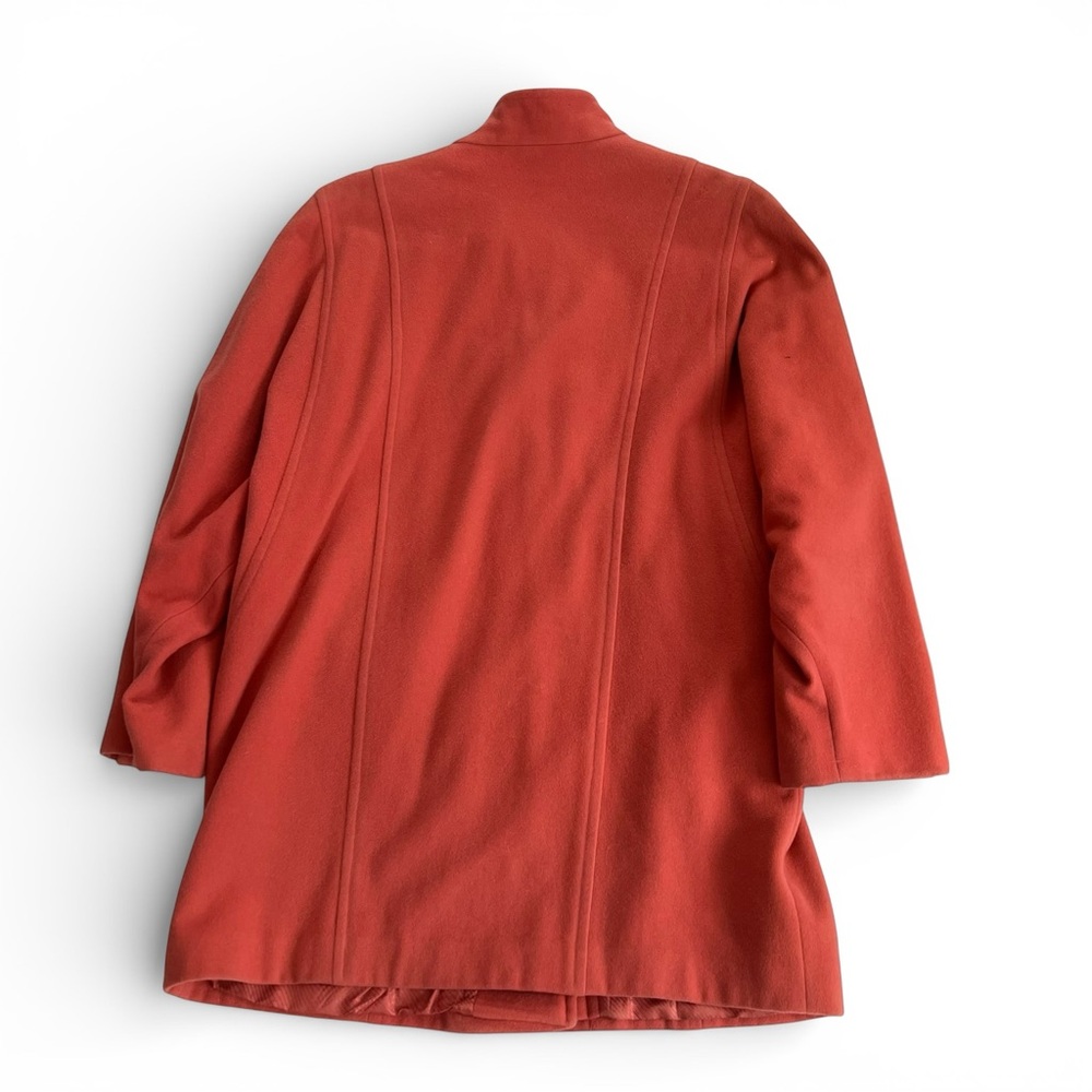 Maldone Chic Women's Wool Vintage Blend Coral Coat - 12 - Picture 2 of 11